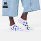 波点条纹隐形短袜低帮ins袜 Sock潮牌透气男女款 春夏款 Happy