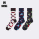百搭中筒袜 Socks潮牌创意车车图案袜子时尚 2026新款 Happy
