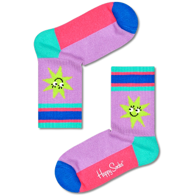 HappySocks潮牌男女秋季童袜多巴胺时尚快乐星星猫咪狗狗袜中筒袜