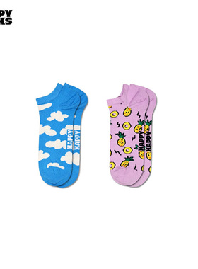 Happy Socks袜子女男袜夏季款薄荷曼波云朵棉袜短袜低帮ins潮透气