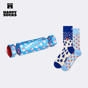 【2026秋冬新款】Happy Socks圣诞糖果礼盒袜子小众送礼棉中筒袜