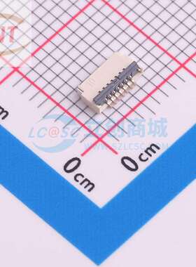FFC/FPC连接器 AFH34-S07FIA-1H SMD,P=0.5mm,卧贴 翻盖式 7P 双