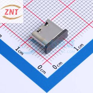 C母座6P USB连接器 6PLTH6.8 立贴 TYPE