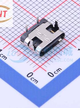 USB连接器 TYPEC 母座 2P KH-TYPE-C-2P 弯插 TYPE-C两脚插板