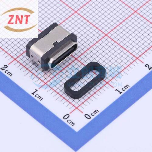 USB连接器 TYPE-C 6PFS 4J-H7.5 IPX8 SMD 母 卧贴 6P 电子元器件