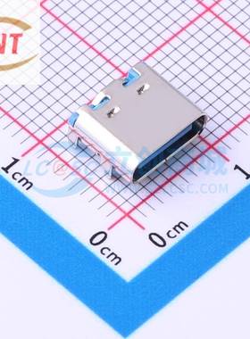 USB3.1母座 Type-C16P蓝色插座 TYPEC-304A-ACP16L SMD XUNPU讯普