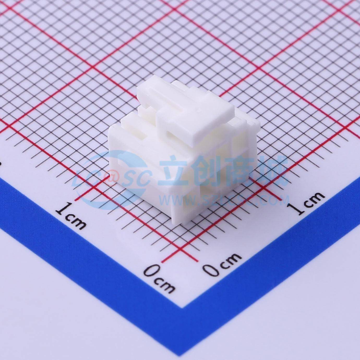 胶壳(线对板/线对线) FHG20007-D08M2W1B 间距P=2mm 2x4P插头带扣