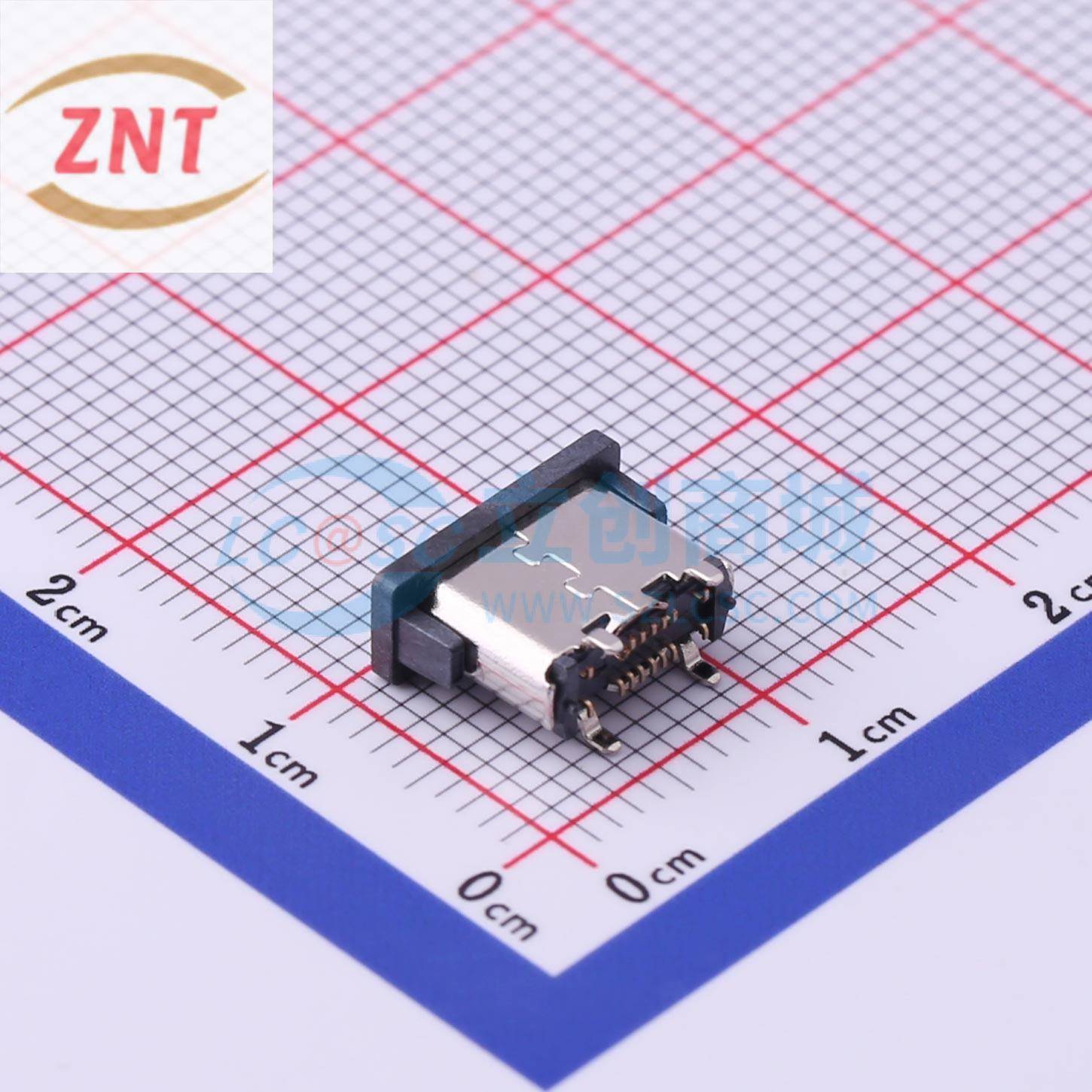 USB连接器 TYPEC-303-ACP16 SMD 立式 16P Type-C 母座 XUNPU讯普图片