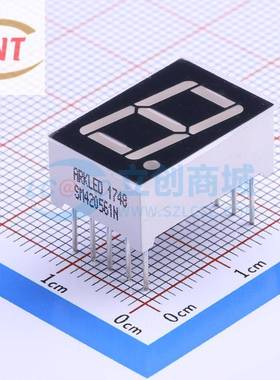 LED数码管 SM420561N 插件 1位 0.56英寸 10P 红色 共阴极 方舟