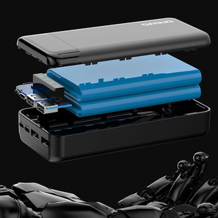 DUDAO独到K6PRO快充两万毫安充电宝可上飞机高铁过安检自带数据线