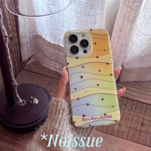 noissue星河入梦 彩色晕染适用苹果14promax星星元素手机壳iphone15pm全包16双层亮面