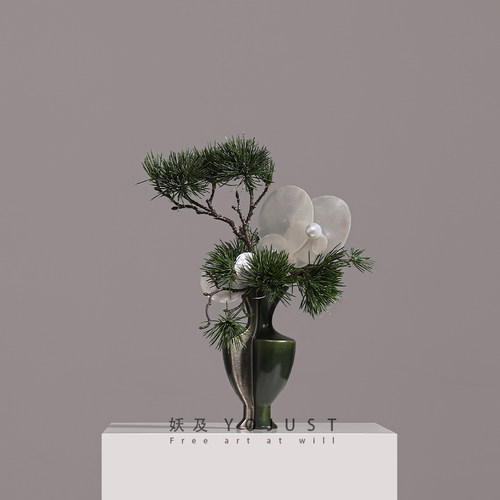 花艺样板间摆件妖及陶瓷