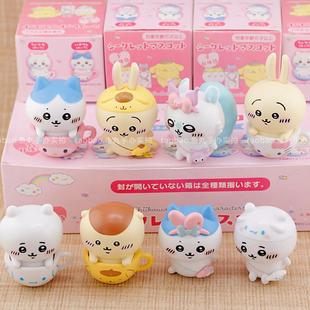 自嘲熊chiikawa吉伊卡哇联乘kitty盲盒摆件乌萨奇小八手办小摆件