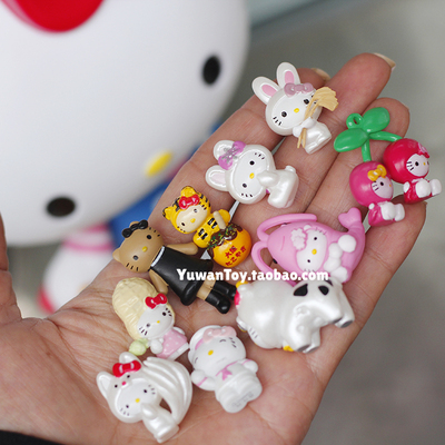 迷你kitty猫kt模型公仔食玩玩具