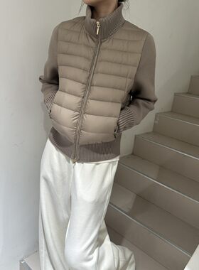 秋冬韩版短款显瘦针织羽绒服女