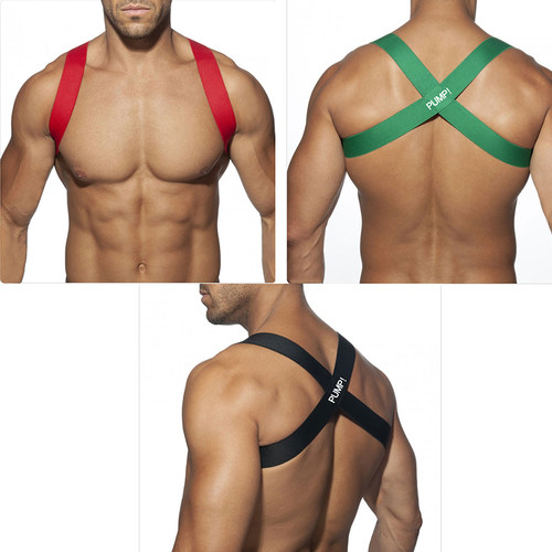 PUMPPUMP男士性感弹力肩带