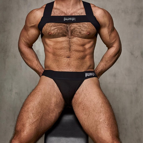 PUMP男士肌肉背带装饰均码束肩围胸健美个性潮流性感弹力情调肩带