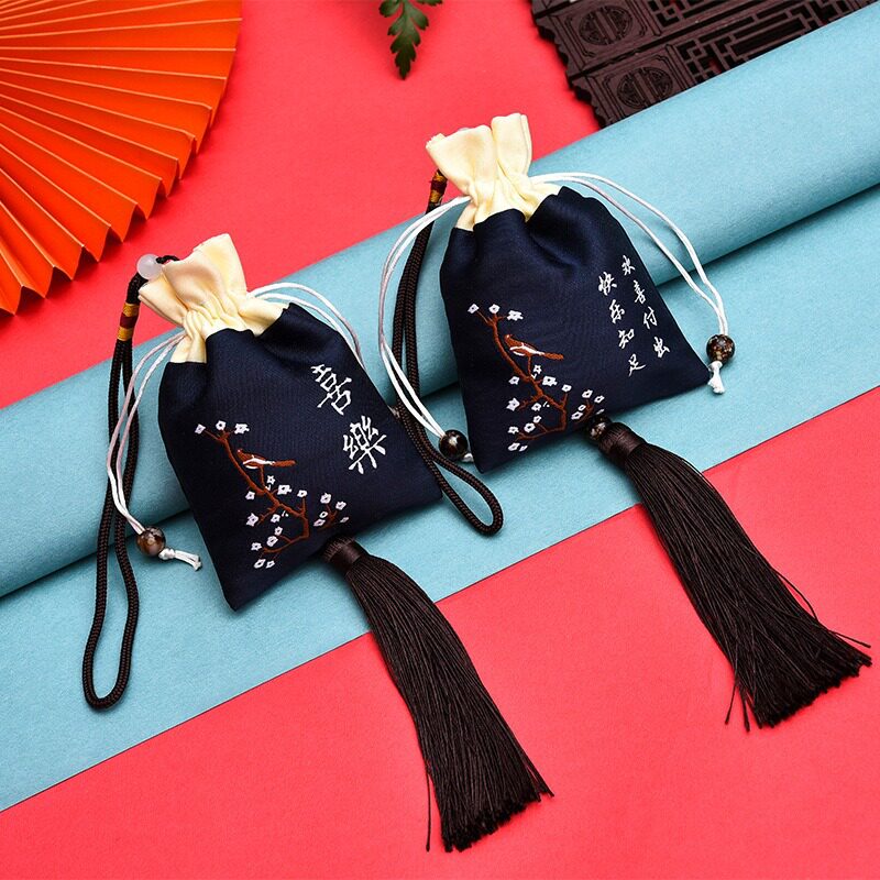 香包香囊中式古风刺绣艾草香袋手工装饰挂件汉服流苏荷包车载香包