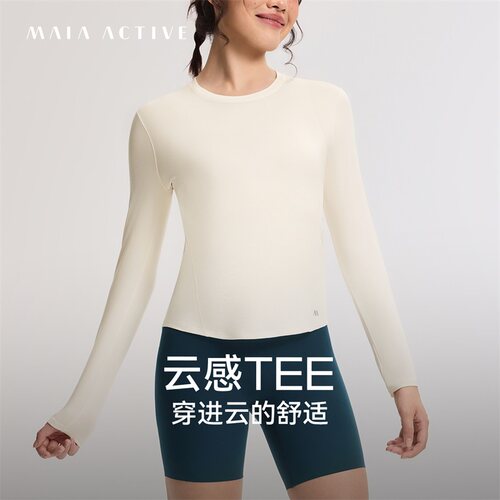MAIA云感TEE长袖圆领瑜伽健身T恤