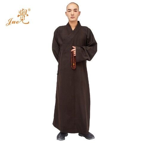 特价觉牌僧服澳呢毛呢呢子秋冬款和尚尼姑僧衣长褂大褂出家师父服