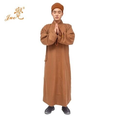 特价觉牌僧服澳呢毛呢呢子秋冬款和尚尼姑僧衣长褂大褂出家师父服