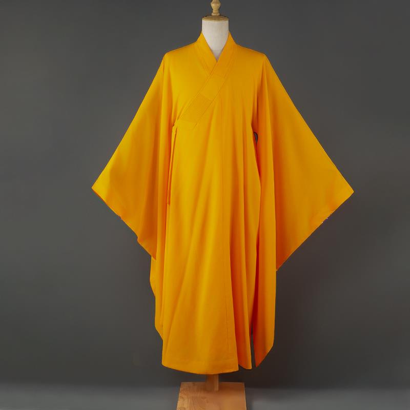新款高档僧衣台麻广袖海清出家人衣服女僧人居士服男和尚服装法衣