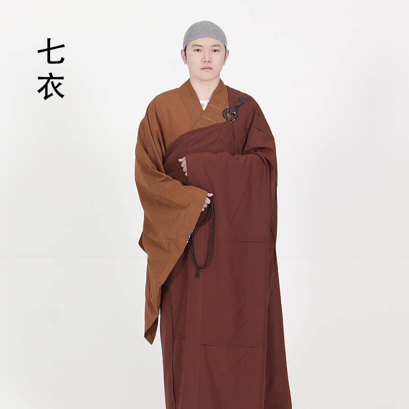 新款竺云僧服居士咖啡色居士服僧人木兰五衣七衣五条缦衣受戒衣袈