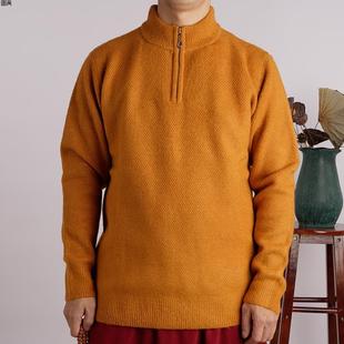 特价喇嘛服装僧服冬季棉衣毛衣藏族男师父冬装西藏和尚服上衣保暖