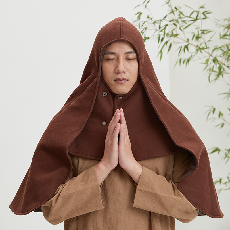 特价慈缘观音斗蓬秋冬季双层加棉保暖中国风僧服男女款禅修披风打