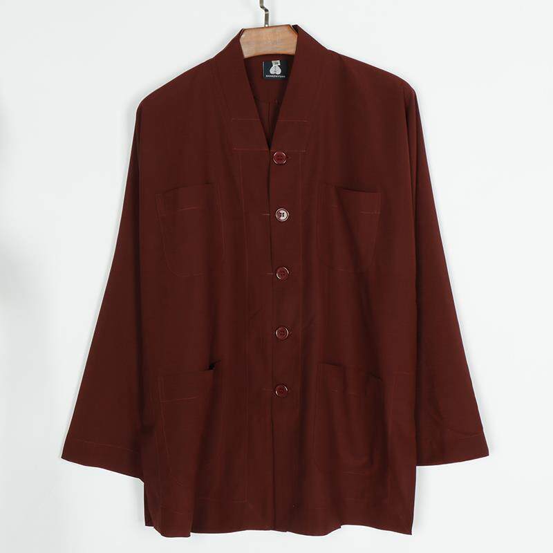 新款僧服免绑腿短褂夏季新款麻纱薄款透气和尚服僧衣服男比丘善之
