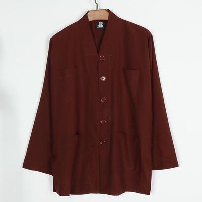 新款僧服免绑腿短褂夏季新款麻纱薄款透气和尚服僧衣服男比丘善之