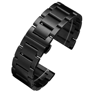 黑色手表带代用卡西欧剑鱼 罗西尼航海家系列 天王精钢表链钢带