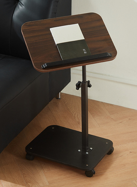 床头置物架升降电脑桌家居小边几可移动懒人简约桌子加高置物架子