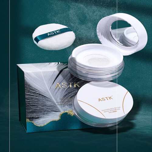 ASTK羽丝水感蜜粉持久不脱妆