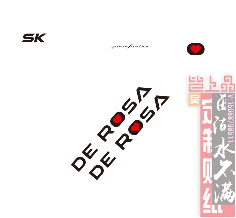 公路贴纸DEROSA车贴sk贴