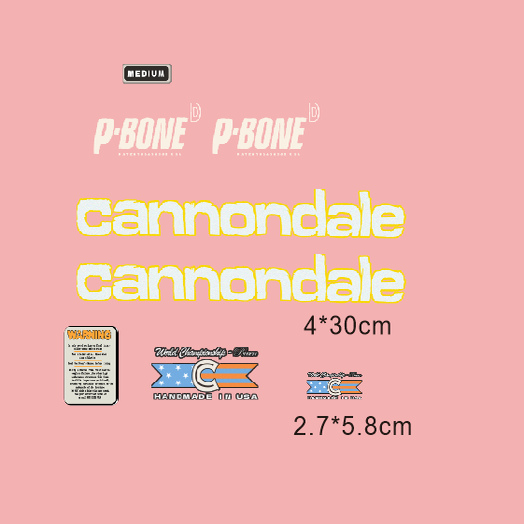 cannondalep-bone车架贴纸