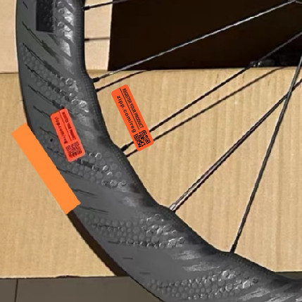 ZIPP 303 轮组小贴 二维码小贴 橘黄色小贴 单张