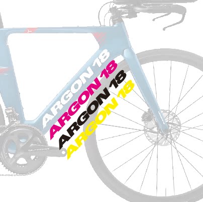 argon18公路自行车斜梁文字一对
