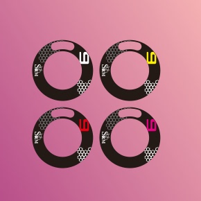 SRM9牙盘盘片贴纸单张