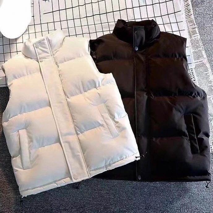 秋冬2025新款大码胖mm马甲女立领棉服加厚坎肩背心保暖马夹外套潮