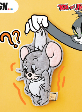 (送挂钩)AFGH正版猫和老鼠挂挂Tuffy卡通挂式不掉毛加厚擦手巾