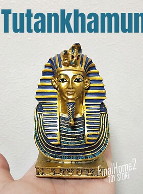 正版出口 古埃及法老 图坦卡蒙 盒装树脂车载摆件模型玩具玩偶