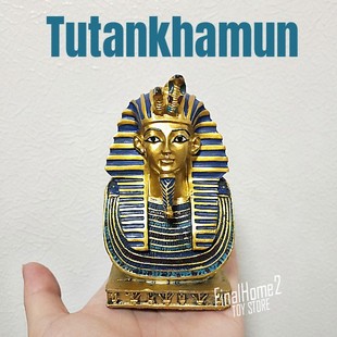 正版出口 古埃及法老 图坦卡蒙 盒装树脂车载摆件模型玩具玩偶