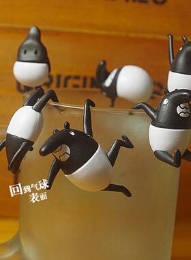 散货 亚洲貘 食梦貘 杯缘子 马来貘 边沿 动物手办扭蛋摆件玩具