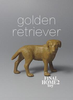 散货 金毛犬 寻回猎犬 宠物狗白模 世界名犬动物模型摆件玩具扭蛋