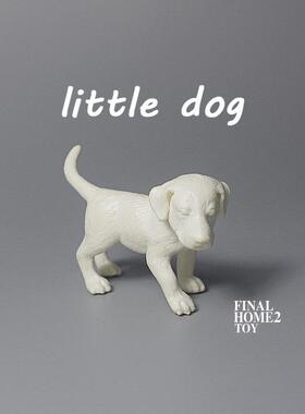 散货 金毛犬 寻血猎犬 宠物狗 动物模型 DIY白模摆件装饰玩具公仔