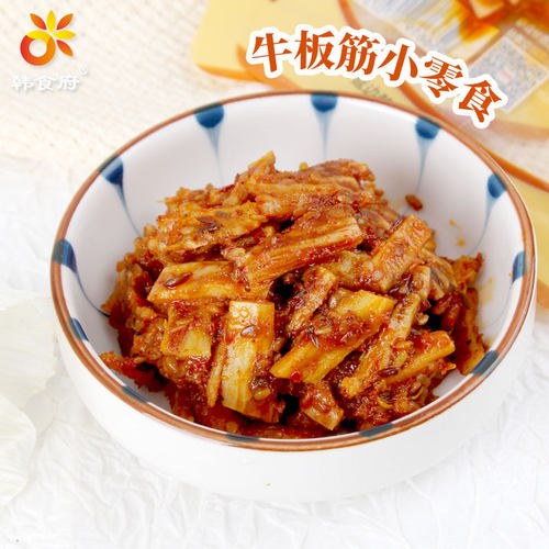 韩食府牛板筋开袋即食香辣美味