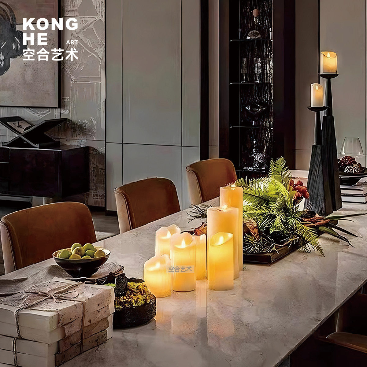 空合 复古盆景造景仿真书果盘 餐桌全屋定制展厅大小户型餐厅软装,家居饰品,装饰摆件,淘宝优惠券,粉丝福利购,淘宝优惠卷