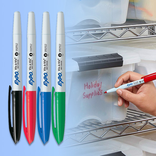 水性马克笔EXPO可湿擦水溶记号笔