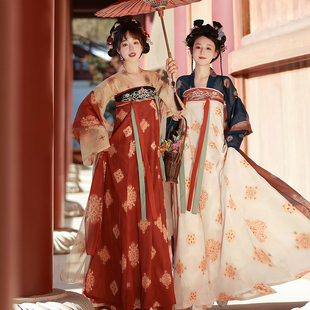 汉唐华韵原创汉服女【玉珠】唐制复原风齐胸破裙日常仙气春夏新款